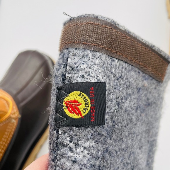 NEW Womens 9 LaCrosse Outdoorsman Duck Boots Tan Leather Rubber Insulated Vibram - Picture 11 of 11